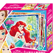 迪士尼公主 漂亮古錐拼圖盒