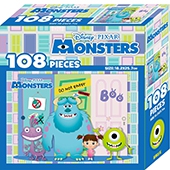 怪獸電力公司 108片盒裝拼圖(A)