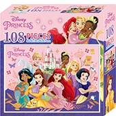 迪士尼公主 108片盒裝拼圖(B)