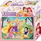 迪士尼公主 108片盒裝拼圖(D)