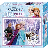 冰雪奇緣 108片盒裝拼圖(C)