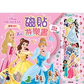 迪士尼公主 磁貼遊樂書—趣學ABC
